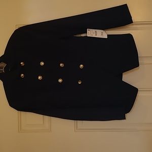 Zara basic blue blazer